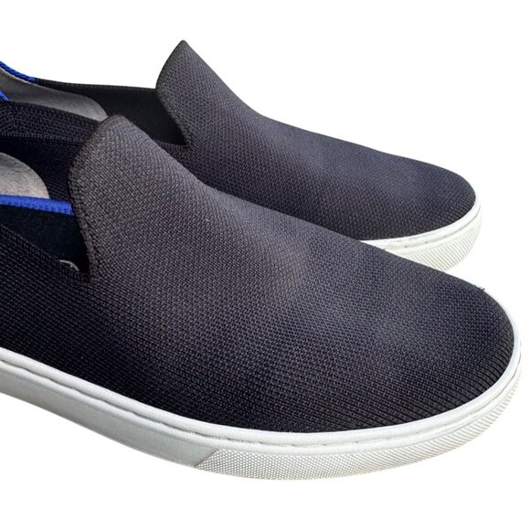 Rothys The Original Sneakers Womens Sz 8.5 Navy Blue Knit Slip On Shoes Loafers - Picture 2 of 9